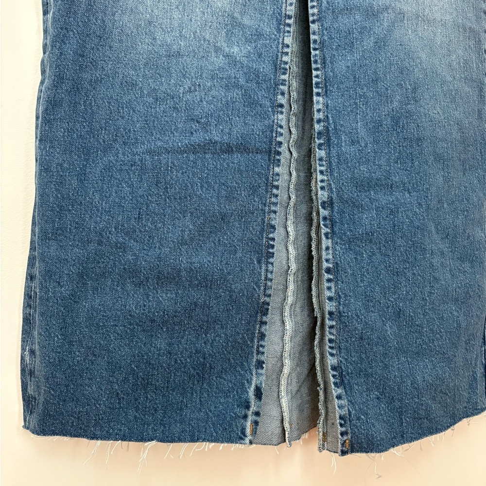 NWOT Reformation Tazz Slit Maxi Denim Skirt Size 29 Women’s - Picture 6 of 16
